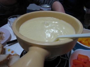 チーズフォンデュ